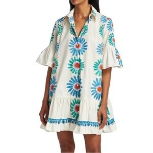 La DoubleJ Choux Mini Dress with flowers